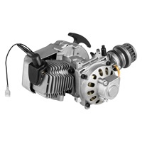 49cc 2-Stroke Engine Motor Kit, High-Performance Pull Start Engine with Air Filter and Carburetor for Mini Bikes, Scooters, and