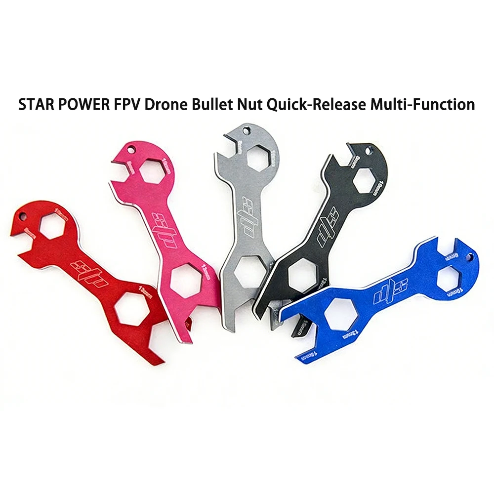 

Многофункциональный ключ Star Power Motor Bullet Cap для гаек M8, M10, M12, для FPV-дронов, запчасти/аксессуары
