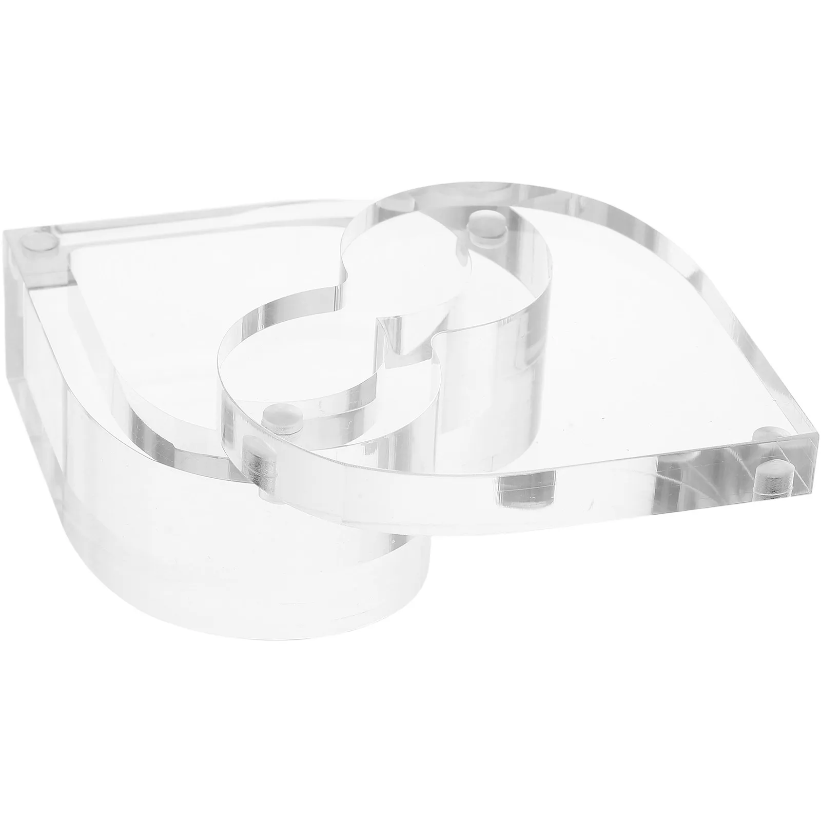 

Clear Acrylic Heart Shaped Wedding Ring Box Elegant Portable Engagement Proposal Jewelry Storage Organizer Bridal Proposal Box