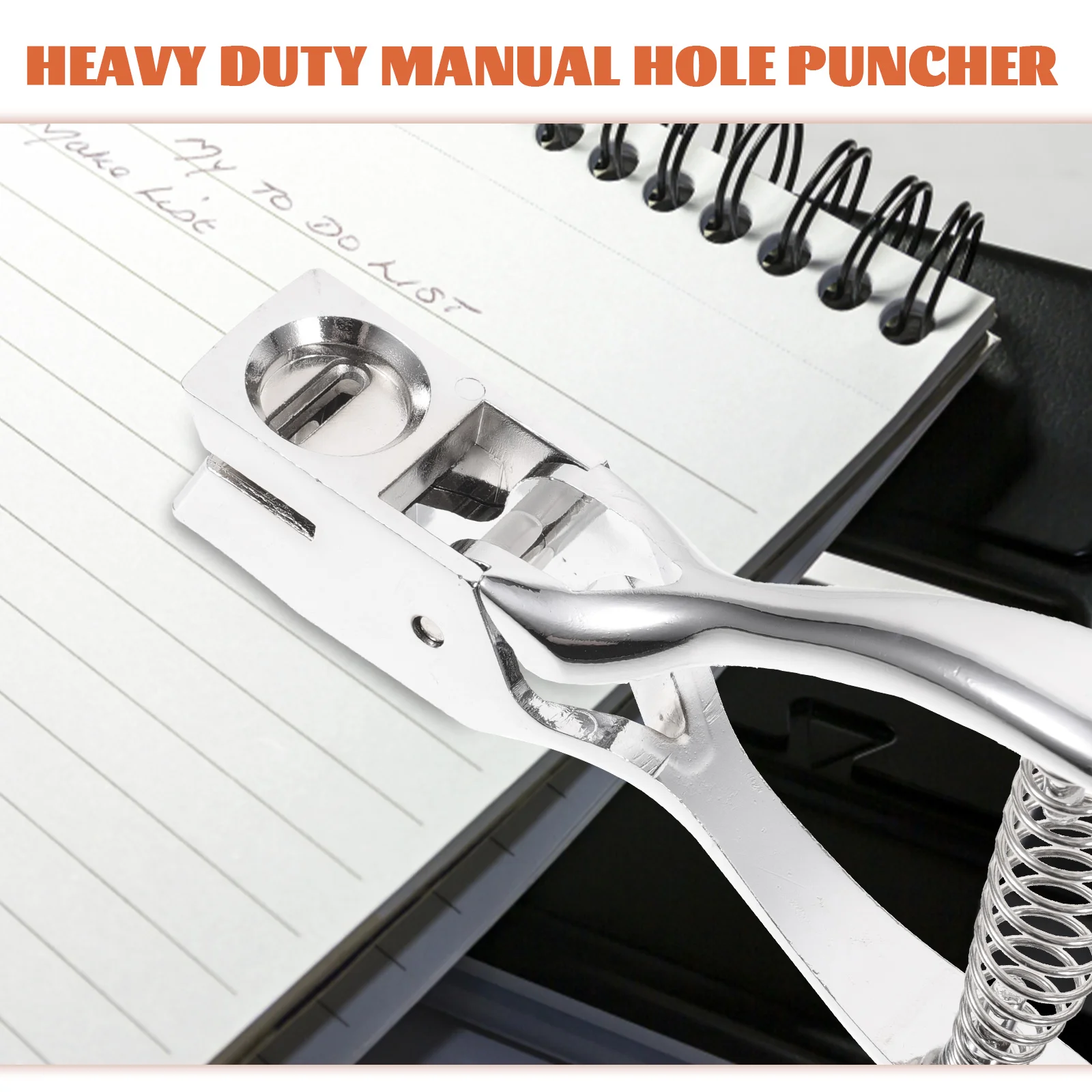 

Hole Puncher for Cards Thick Single Office Use H held Manual Metal Paper Earring Tool Durable Long Material Suitable ID Cards