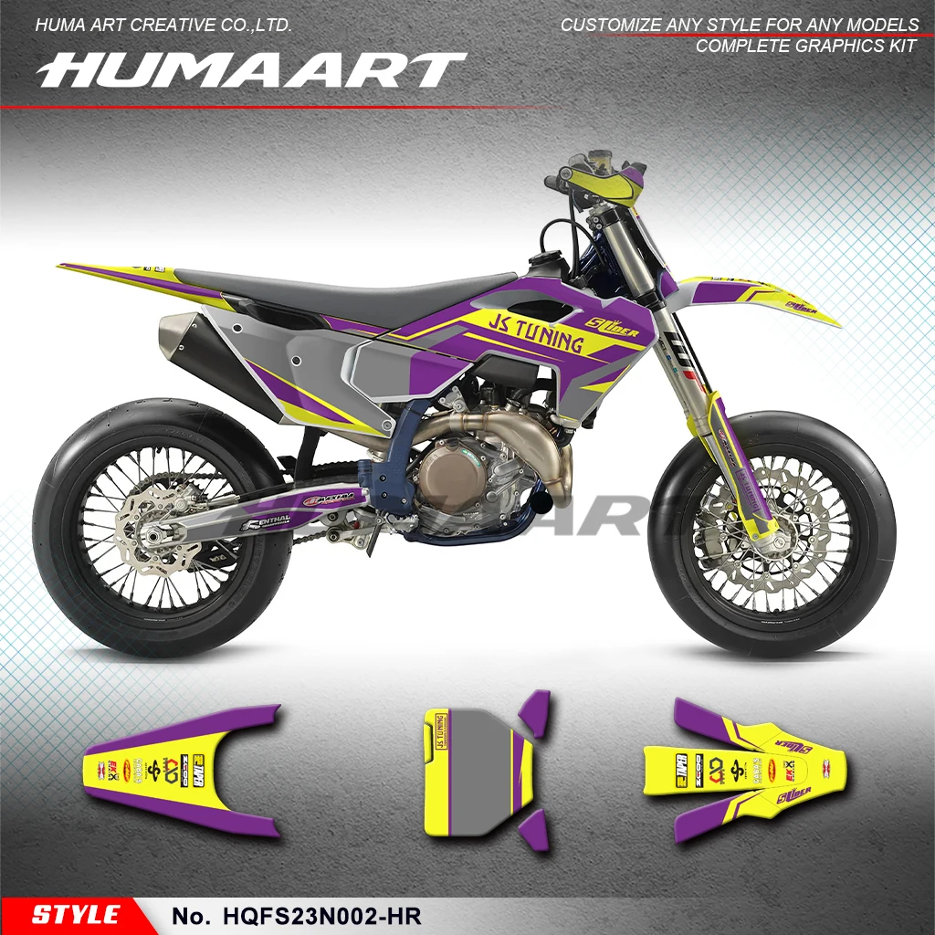 

Виниловые переводные картинки huпера для мотоцикла Husqvarna FS450 2023 2024, HQFS23N002-HR