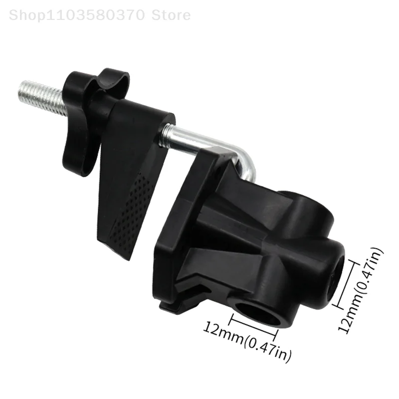 Прищепка для настольной лампы, металлический зажим для семь фигурок, съемная Горизонтальная и вертикальная двухцелевая портативная настольная подставка с отверстием 12 мм