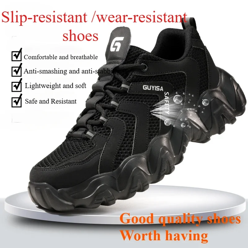 

Winter Wear Shoes Anti-smash Anti-puncture Lightweight Comfortable Fashion Work Shoes Protective Outdoor Sports Safety Shoes