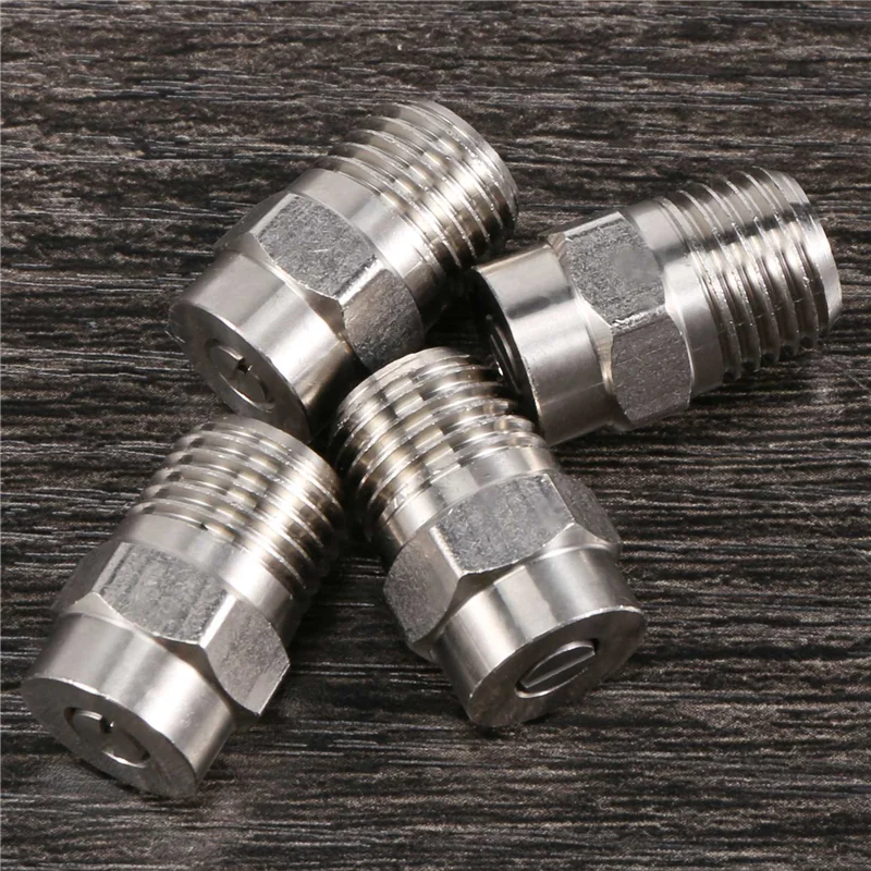 

A53Q-4 Pcs Pressure Washer Surface Cleaner Nozzle Replacement Thread Type Spray Nozzle To Water Broom And Undercarriage Cleaner,