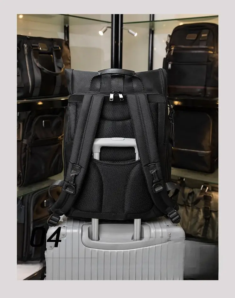 Ballistic Nylon Backpack for Men BRAVO Series Casual Business Travel Laptop Backpack