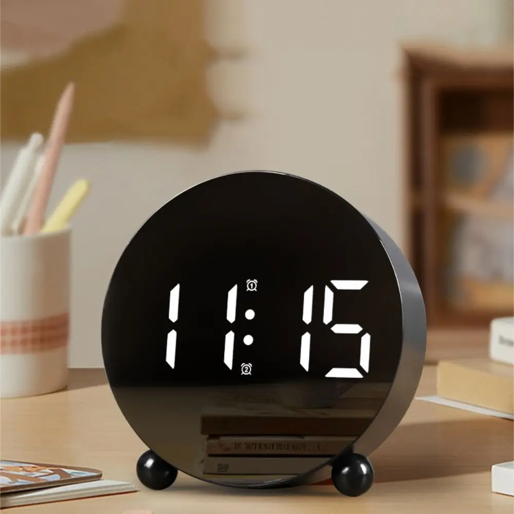 

Home Decoration Big Digital LED Clock Adjustable Brightness 2 Sets Alarm Electronic Clock Silent Mute Smart Alarm Clock Office