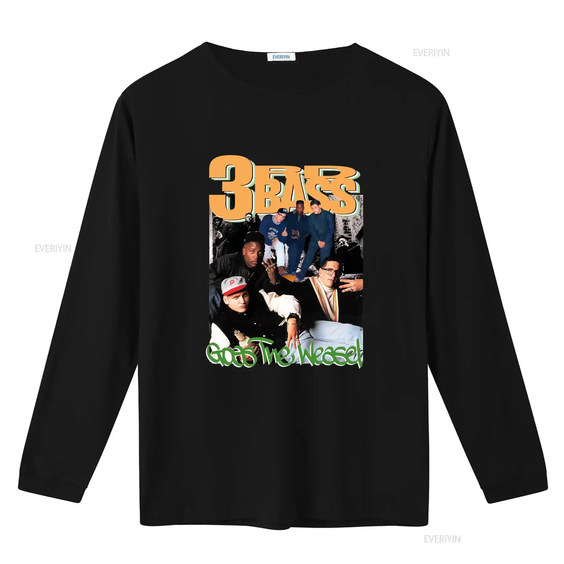 Vintage 3RD BASS Hiphop T Shirt with Classic Band Design vintage Washed Stylish designer clothes graphic homme Breathable Soft