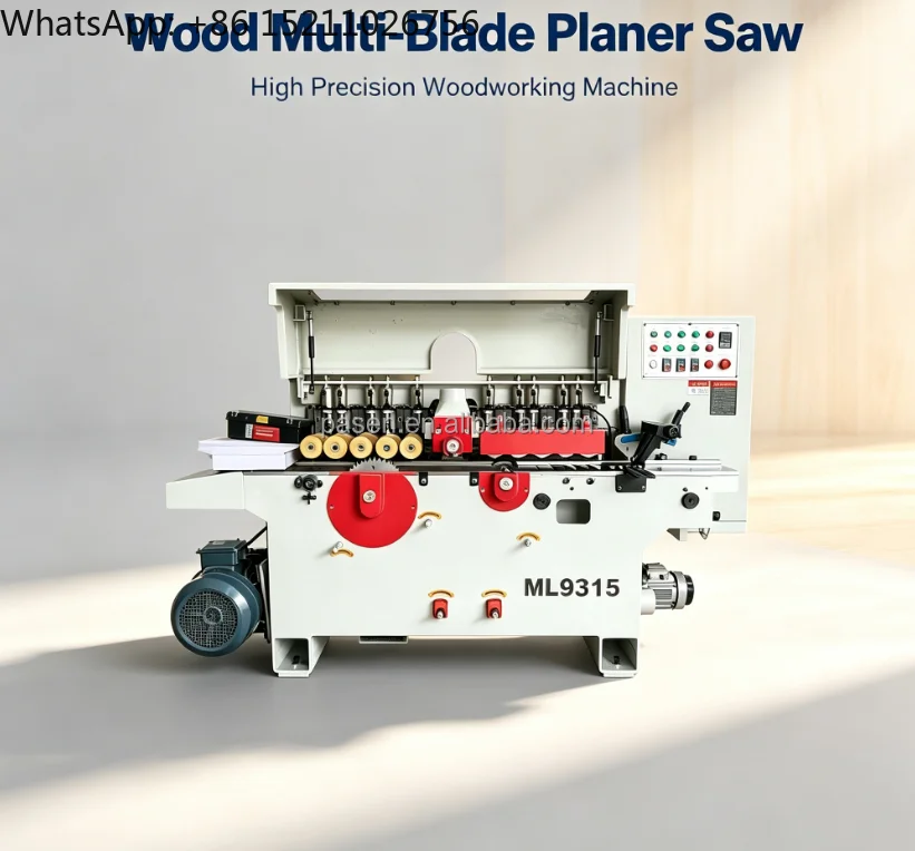 Woodworking Double Sided Planer With Multiple Blade Saw Machine for Wood