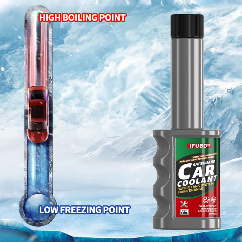 IFUBO Car Radiator Coolant 60ml - High Performance Anti-Freeze Anti-Boil, Universal Engine Coolant for All Seasons and Climates