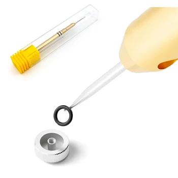 Ferramenta removedora de junta de coroa para reparo de relógio, anel o, juntas de vedação de coroa, ferramentas de tomada + agulhas de substituição