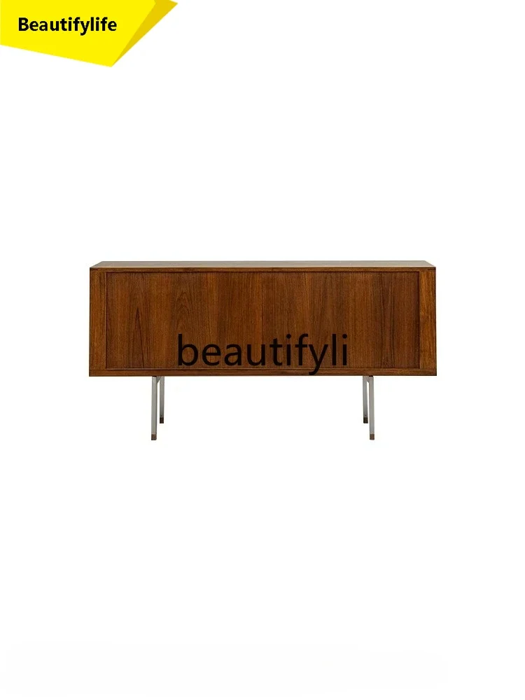 

smt1 Side cabinet\ Medieval retro style designer, dining side cabinet, living room rolling shutter door TV cabinet