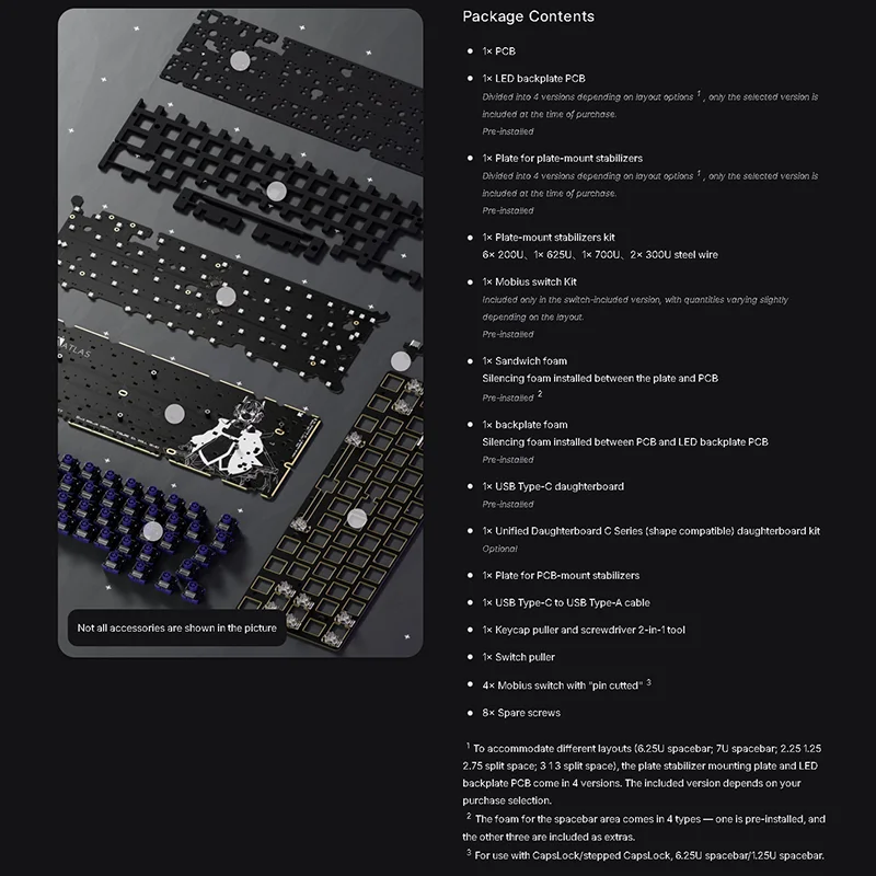 RAKKA 60 ATLAS HE キーボード PCB フォームセット ホール効果