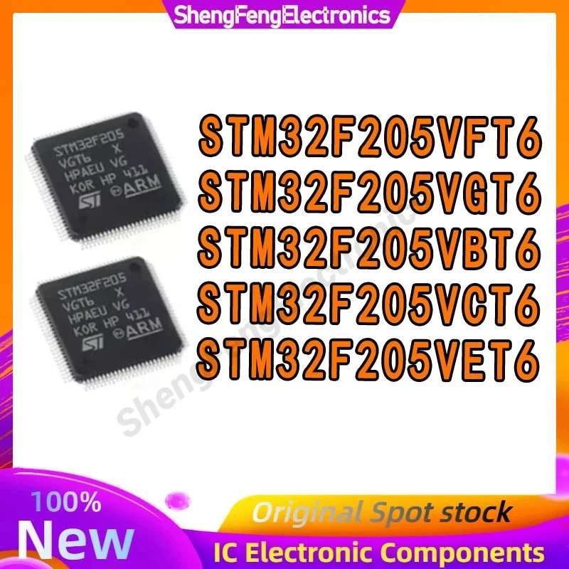 STM32F205VBT6 STM32F205VCT6 STM32F205VET6 STM32F205VFT6 STM32F205VGT6 STM32F205V STM32F205 STM32F STM32 STM IC MCU Chip LQFP