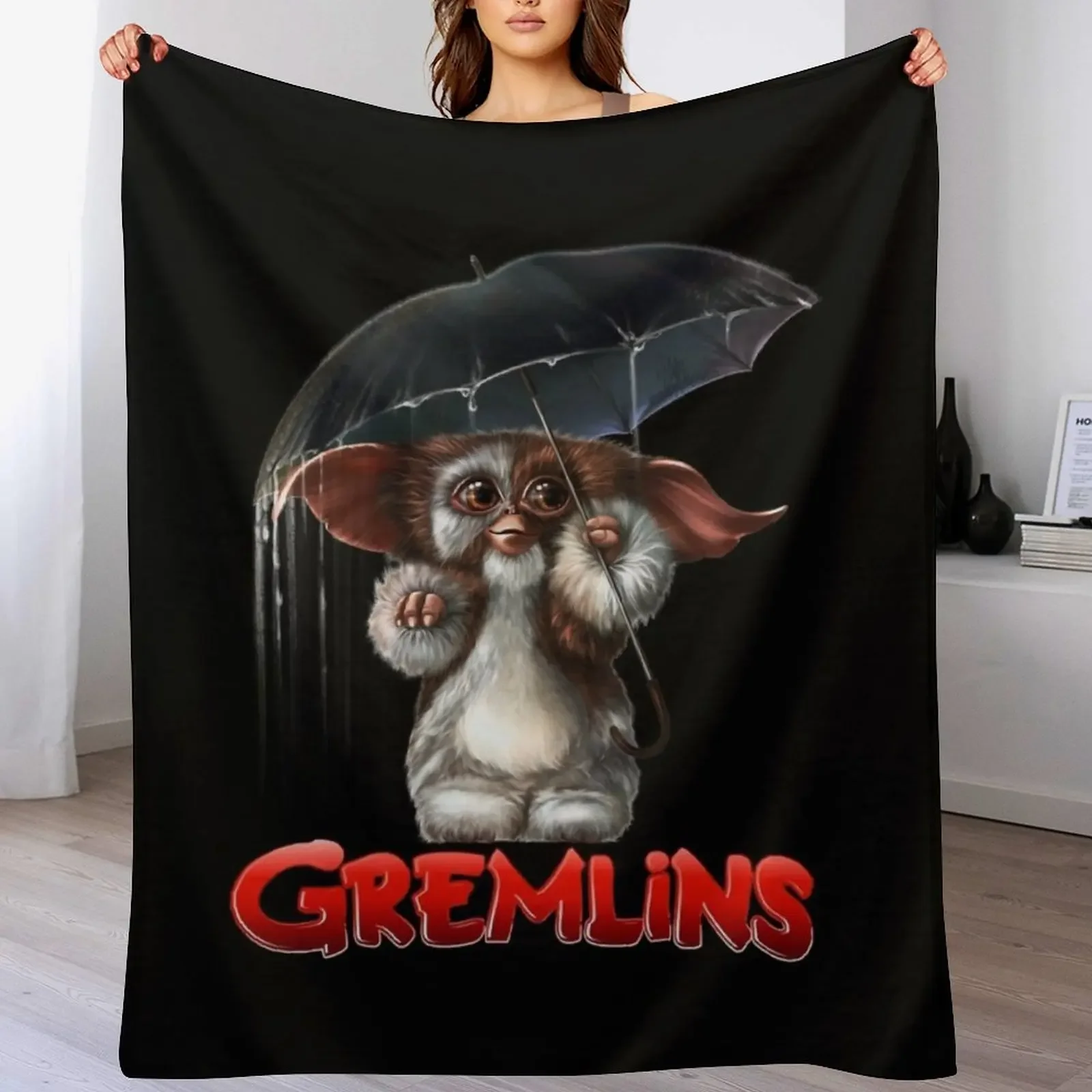 Gremlins Gizmo Throw Blanket Plaid Loose For Baby Blankets