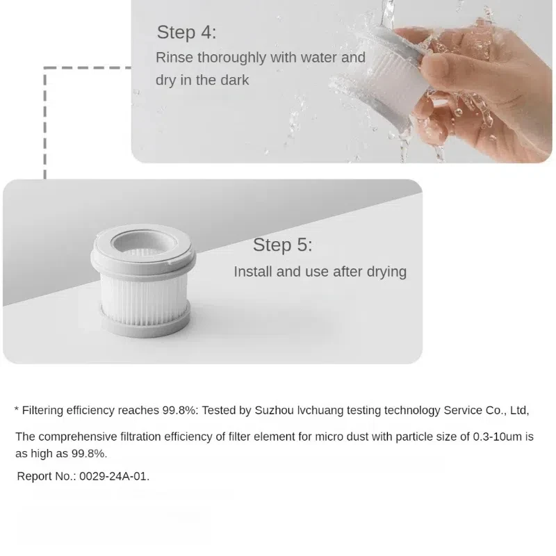 Xiaomi-Mijia فرشاة إزالة العث الفراغية ، 2 عنصر فلتر ، Replacemnet ، فلتر HEPA ، مجموعة أساسية ، أجزاء ، ملحقات ، أجزاء