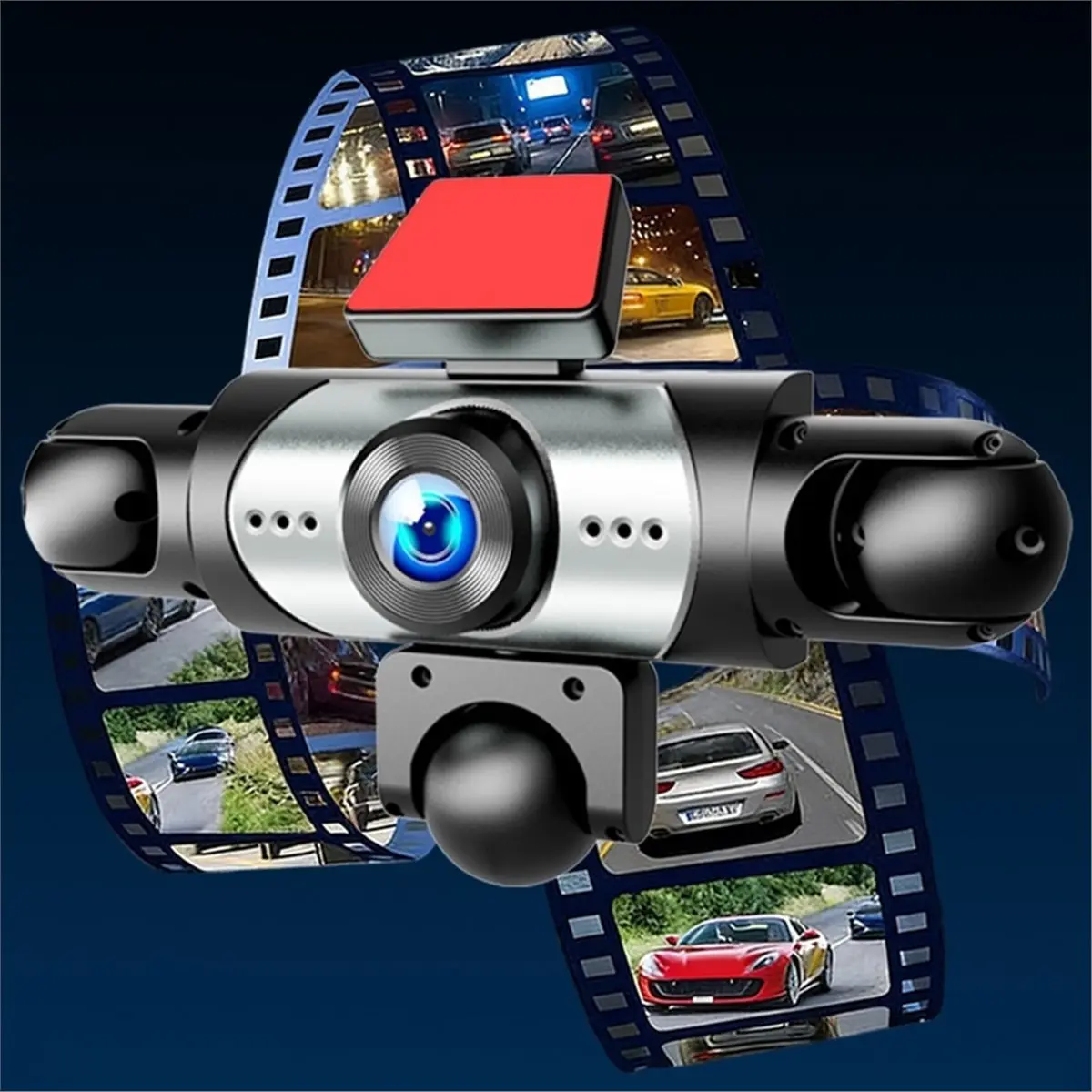 360° Car DVR 1080P Video Recorder with WiFi APP Dashcam, 4 Channel Rear View Camera, Recording Car Recorder System, 1 PC