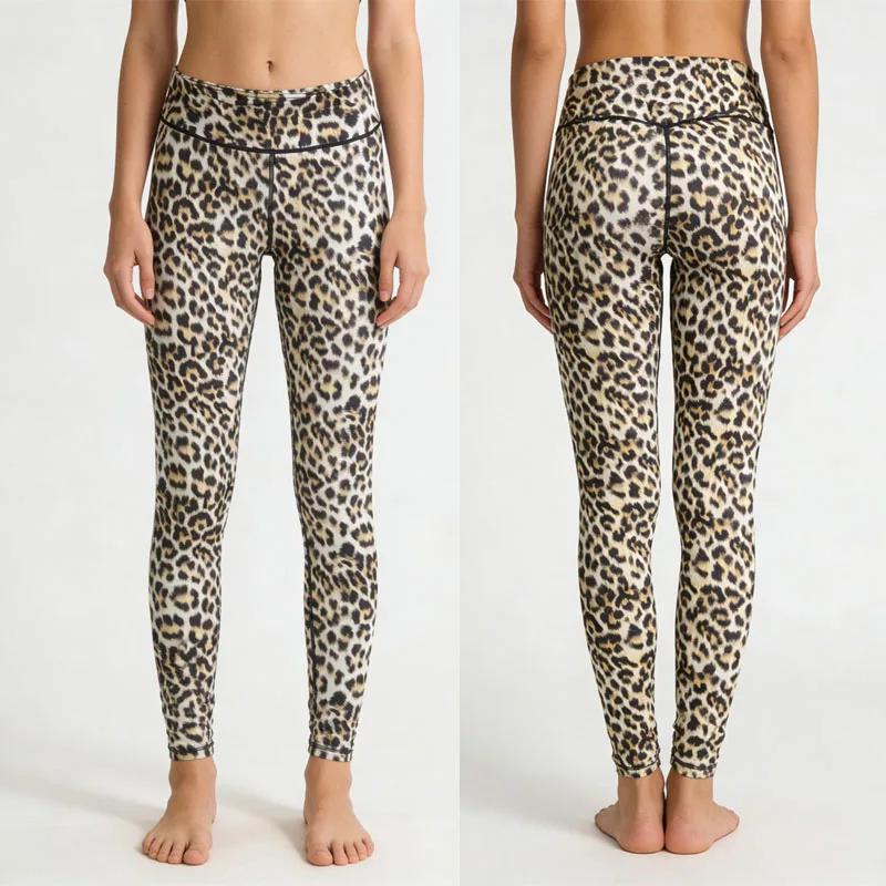 Leopard Leggings Women Long Pants Bodycon Pencil Pant Club  Slim High Waist Casual Jogger High Waist Trousers Streetwear
