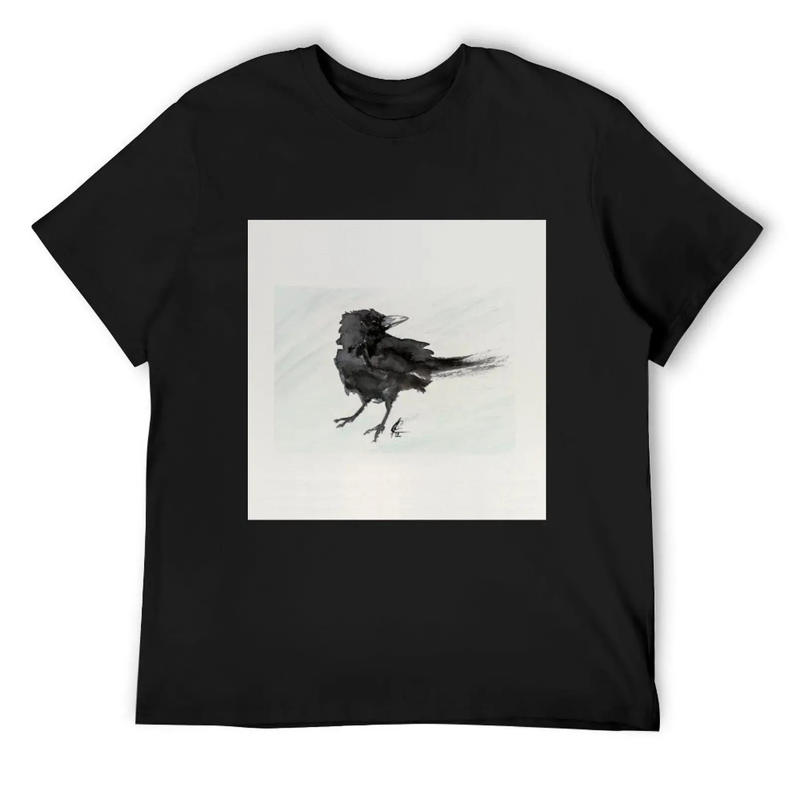 

Raven on a Windy Day T-Shirt vintage clothes graphic tee shirt tees graphic t shirts mens graphic t-shirts pack