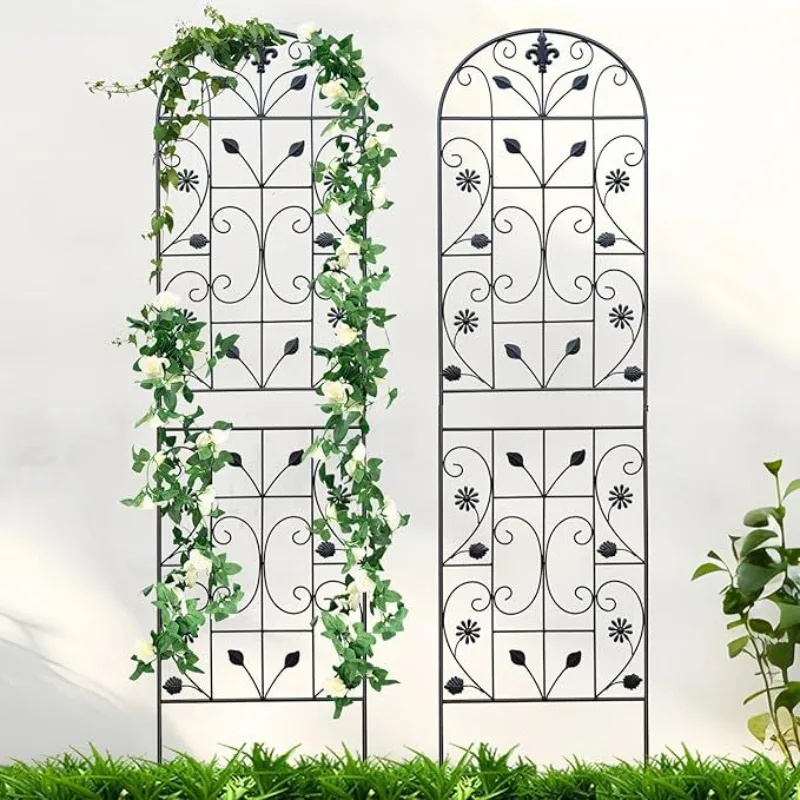 Flower floor-to-ceiling flower stand Disassembled garden wrought iron vine climbing frame Clematis rose climbing plant frame