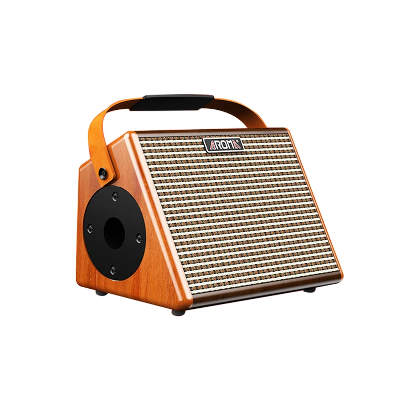 AG-15A Electric wooden acoustic guitar amplifier bass folk guitar  playing and singing chargeable portable mini outdoor