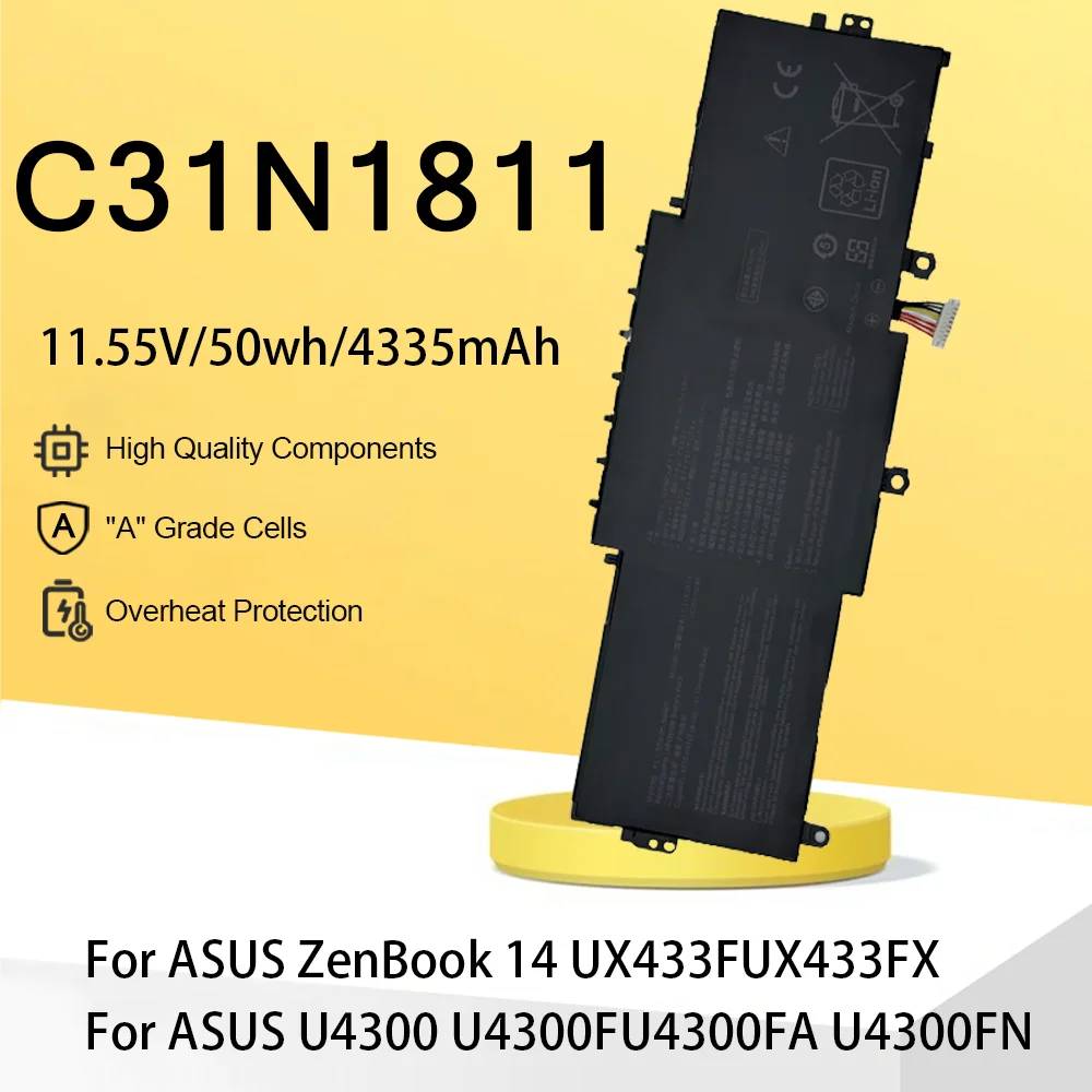 

C31N1811 11,55 В аккумулятор для ноутбука ASUS BX433FN UX433FN-2S для ZenBook 14 UX433F UX433FA-A5046R 0B200-03080000 4335 мАч