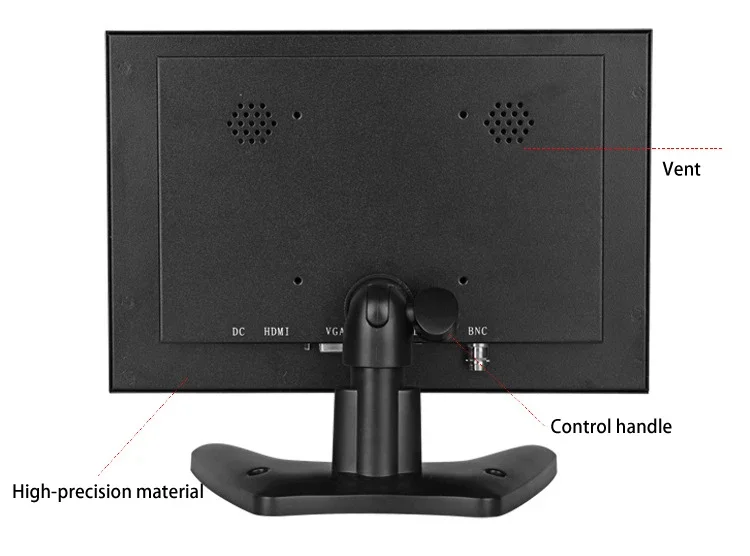 Industrial Led Monitor 10 Inch Cctv Monitor In Metal Case