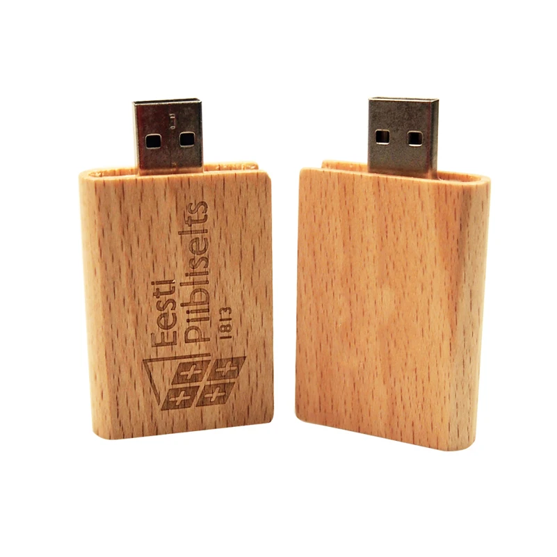 Wooden Book Pendrive Usb Flash Drive 2.0 Pen Drive 4GB 8GB 16GB 32GB U Disk Custom Logo Flashdrive Memory Stick Gift Wedding