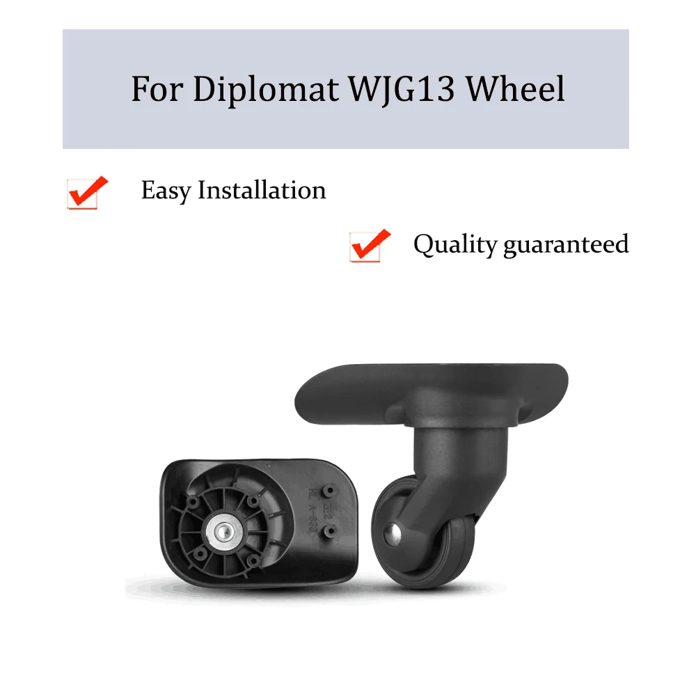 

For Diplomat WJG13 Universal Wheel Replacement Trolley Case Luggage Pulley Silent Smooth Shock Absorbing Accessories CasterWheel