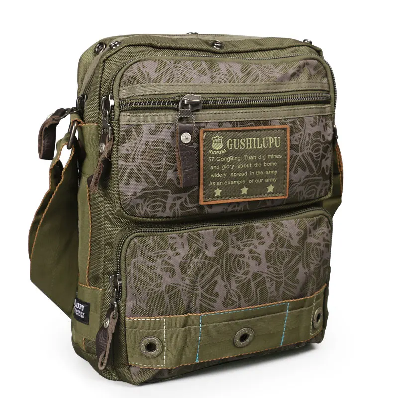 Ruil Men Camouflage Outdoor Camouflage Shoulder Bags Waterproof Oxford Cloth Casual Travel Crossbody Bags