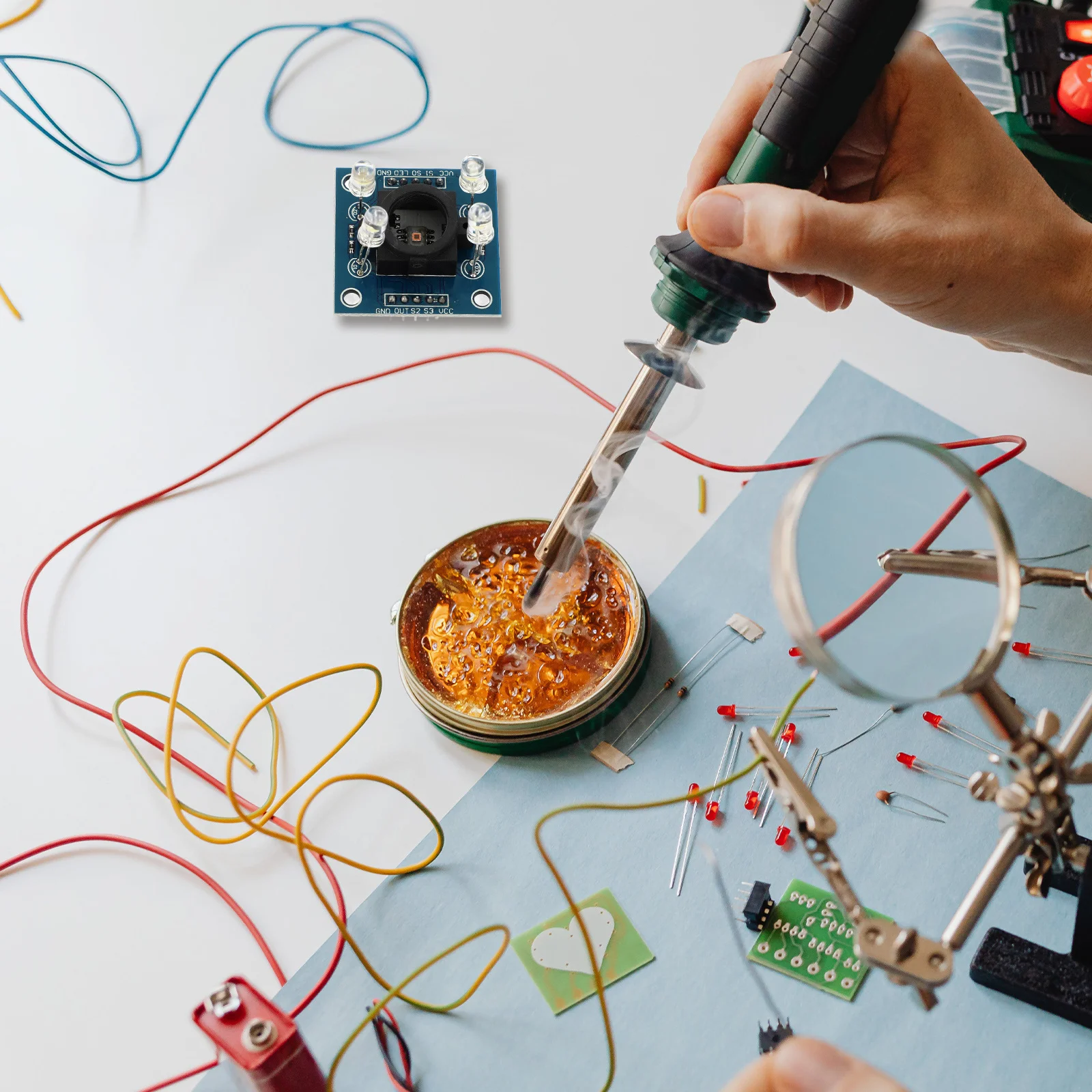 Color Recognition Sensor Module Easy Integration with Reliable Functionality for Smart Devices Color Sensor Block Module