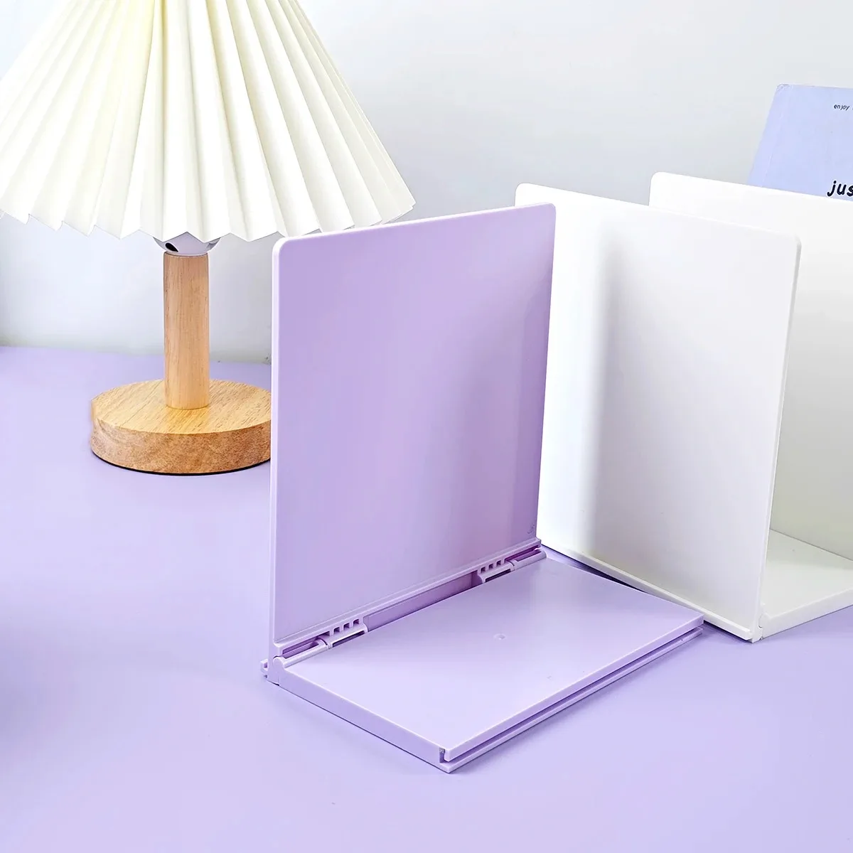 Foldableing Bookends Stand Bookshelf Desktop Decorative Storage Rack Bookend Book Holder School Stationery
