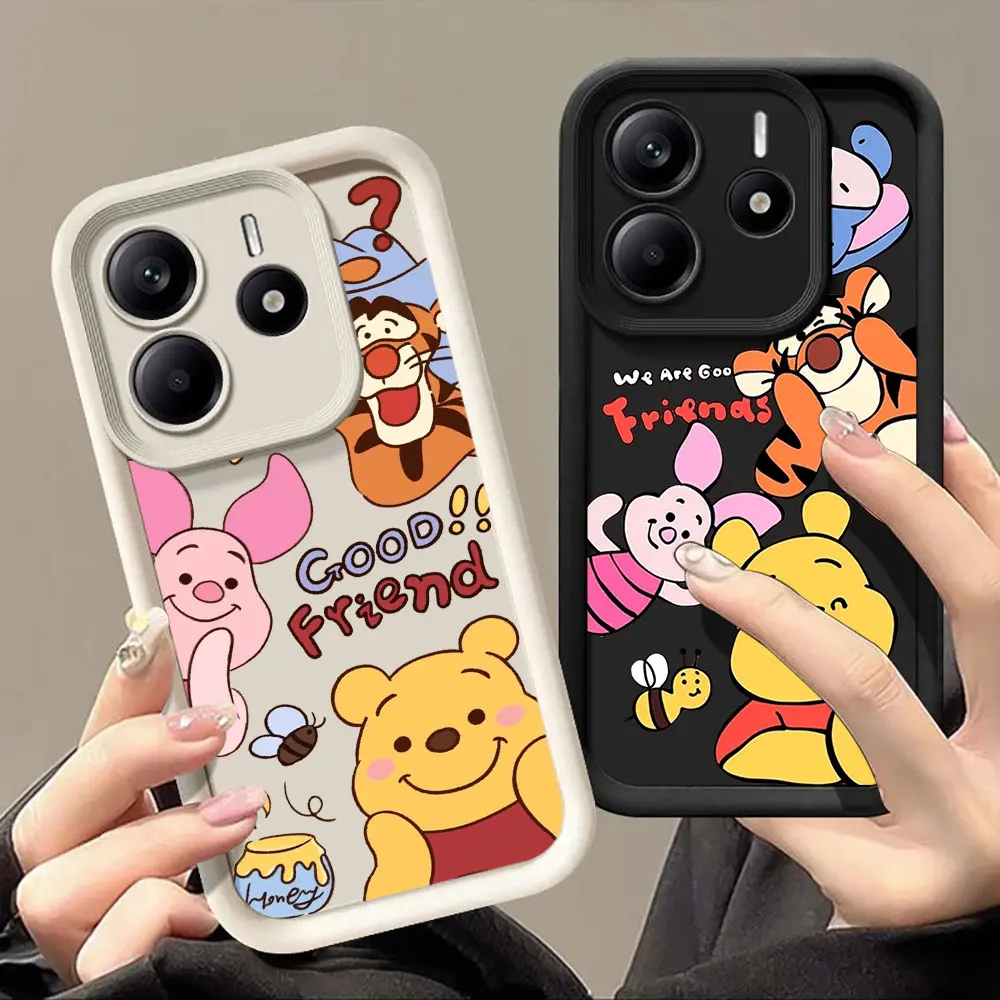 

Winnie The Pooh Friends Phone Case For Xiaomi Redmi Note 14 13 12 11 Pro 9 8 10 Pro 9S 12S Cover for Redmi 13C 14C Soft Fundas