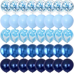 40PCS Blue Night Blue Agate Blue Balloons Gender Reveal Wedding Valentine's Day Baby Shower Birthday Globos Party Decorations