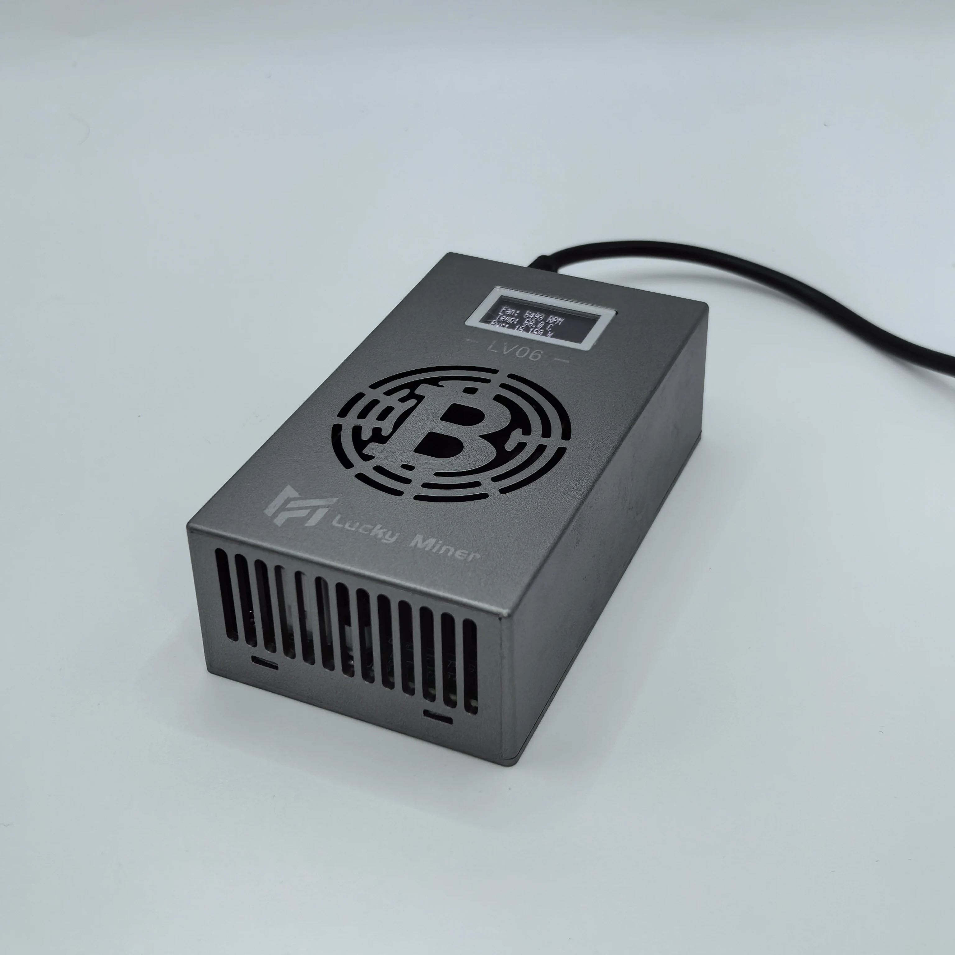 Solo Miner Lucky Miner LV06 SHA-256 500GH/S BM1366 Dispositivo de Loteria ASIC BTC BCH BSV Máquina de Mineração Crypto Miner Bitcoin Miner