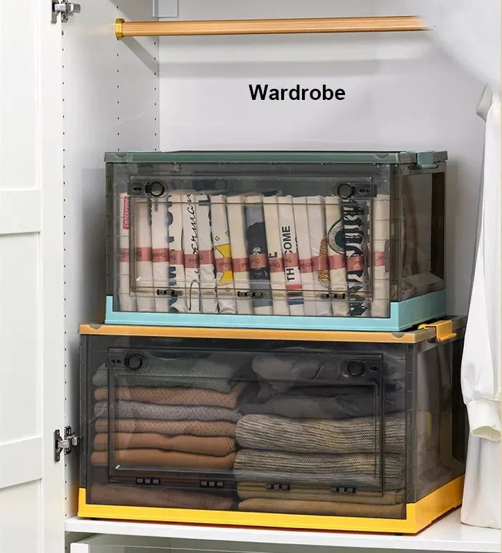 Multifunction storage box can stack the home   Foldable  bins