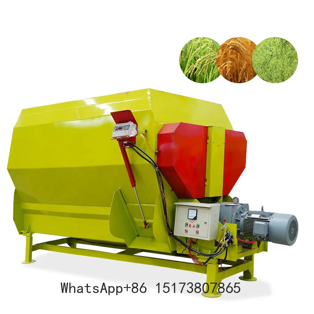 Cattle Farm TMR Feed Mixer Dairy Farm Automatic Animal Husbandry Vertical Horizontal Feed Mixer With CE