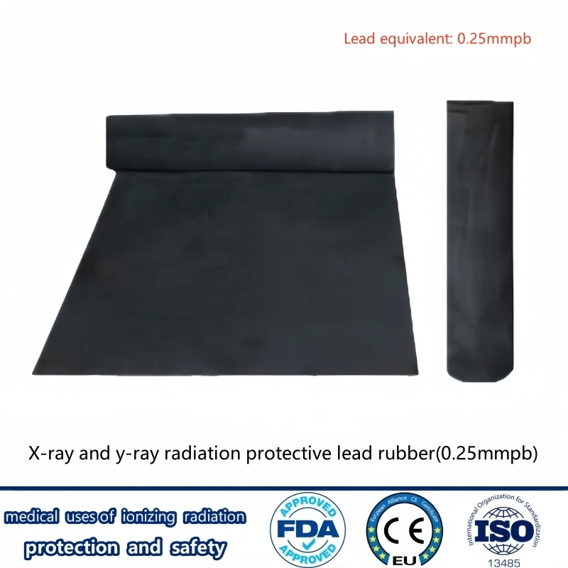 

X-ray protective 0.25mmpb lead rubber radioactive factory nuclear radiation protective soft texture lead curtain material