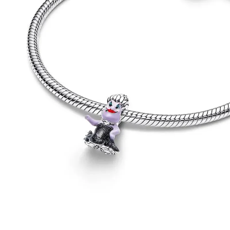 Potdemiel 925 Silver Disney Wizard Mickey Stitch Charms Beads Fit Bracelet Necklace Women DIY Birthday Party Jewelry Gifts view 2