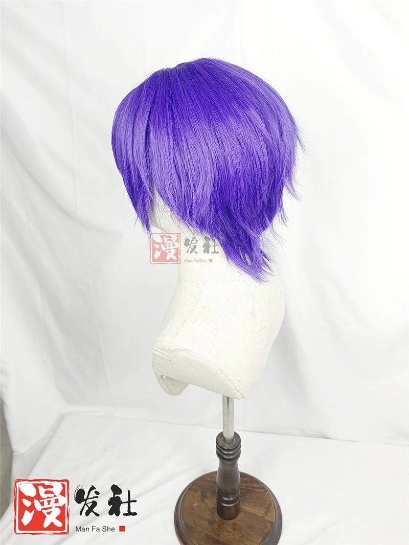 Styled Reo Mikage Cosplay Wig Short Blue Prison Cosplay Fans Gift Customized Wig Heat Resistant Synthetic Hair Cosplay Wig