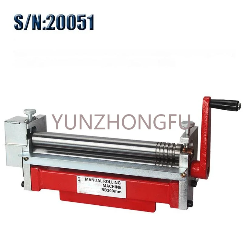 Manual Bending Machine Steel Plate Rolling Machine 35mm Round Tube Roller Thin Sheet Angle Bender Arc Shape Bending S/N:20051