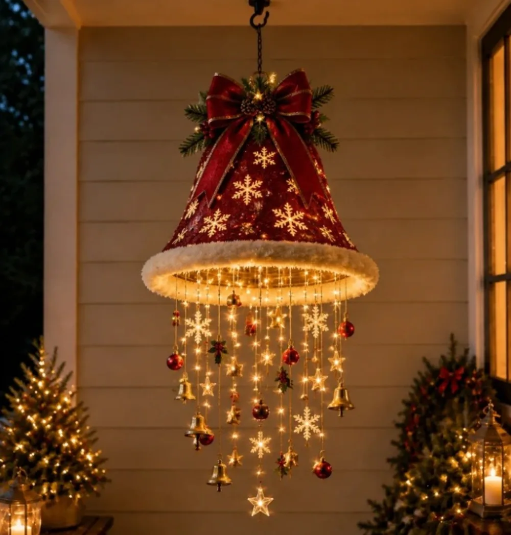 Guirlande Lumineuse Bonnets de Père Noël LED – Décoration Sapin – photo 7