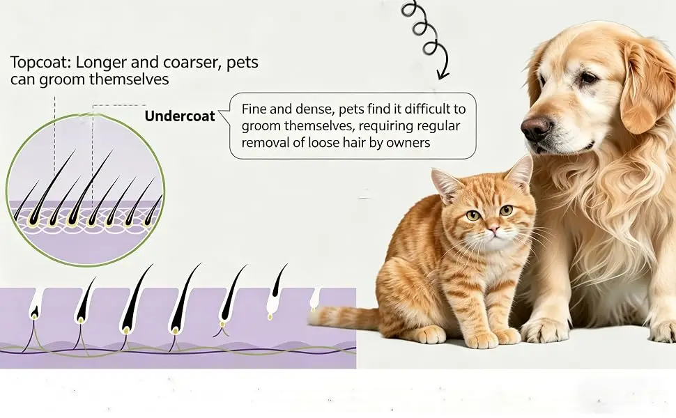 Pet Deshedding Comb，Pet deshedding brush，Pet grooming brush