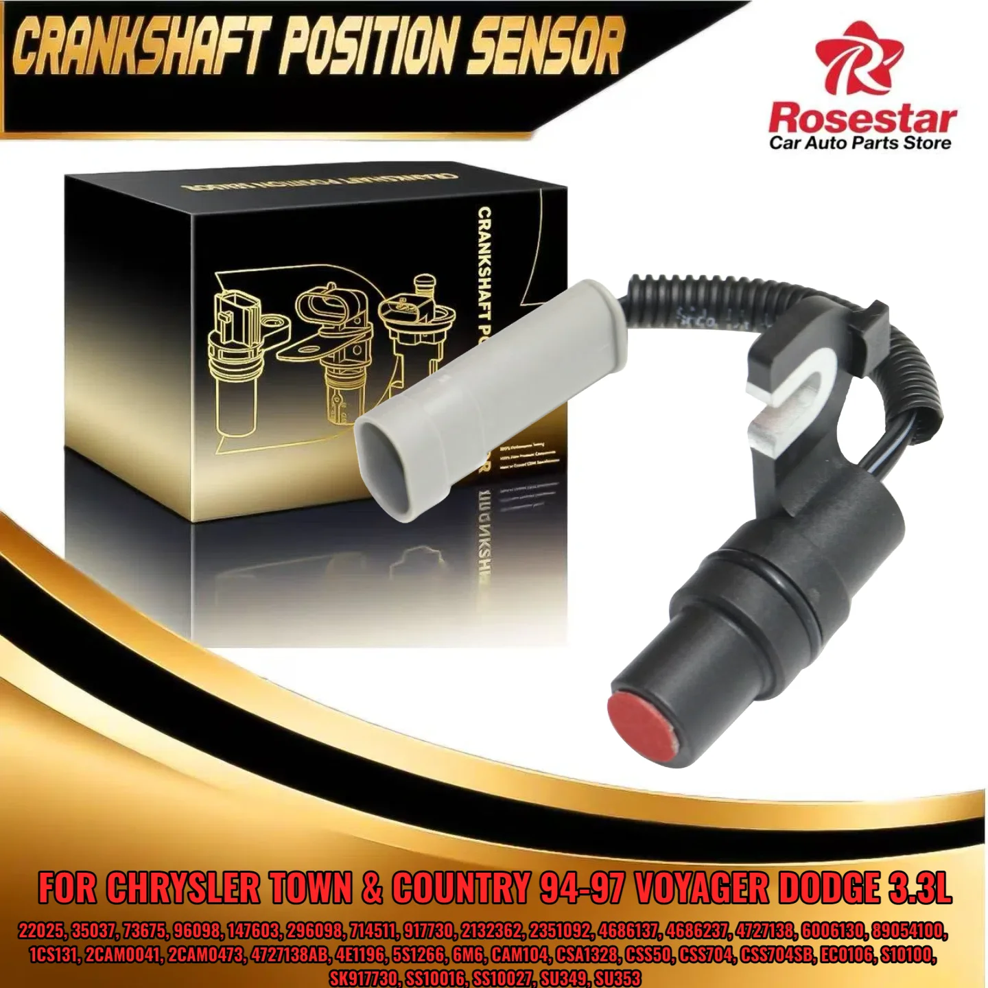 

96098 Camshaft Position Sensor fits Chrysler Town & Country 94-97 Voyager Dodge 3.3L 147603 296098