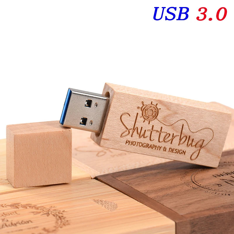 عالية السرعة هدية الزفاف USB 3.0 محرك فلاش شعار مجاني القلم محرك التصوير صندوق الذاكرة عصا 64 جيجابايت/32 جيجابايت/16 جيجابايت/8 جيجابايت/4 جيجابايت U القرص