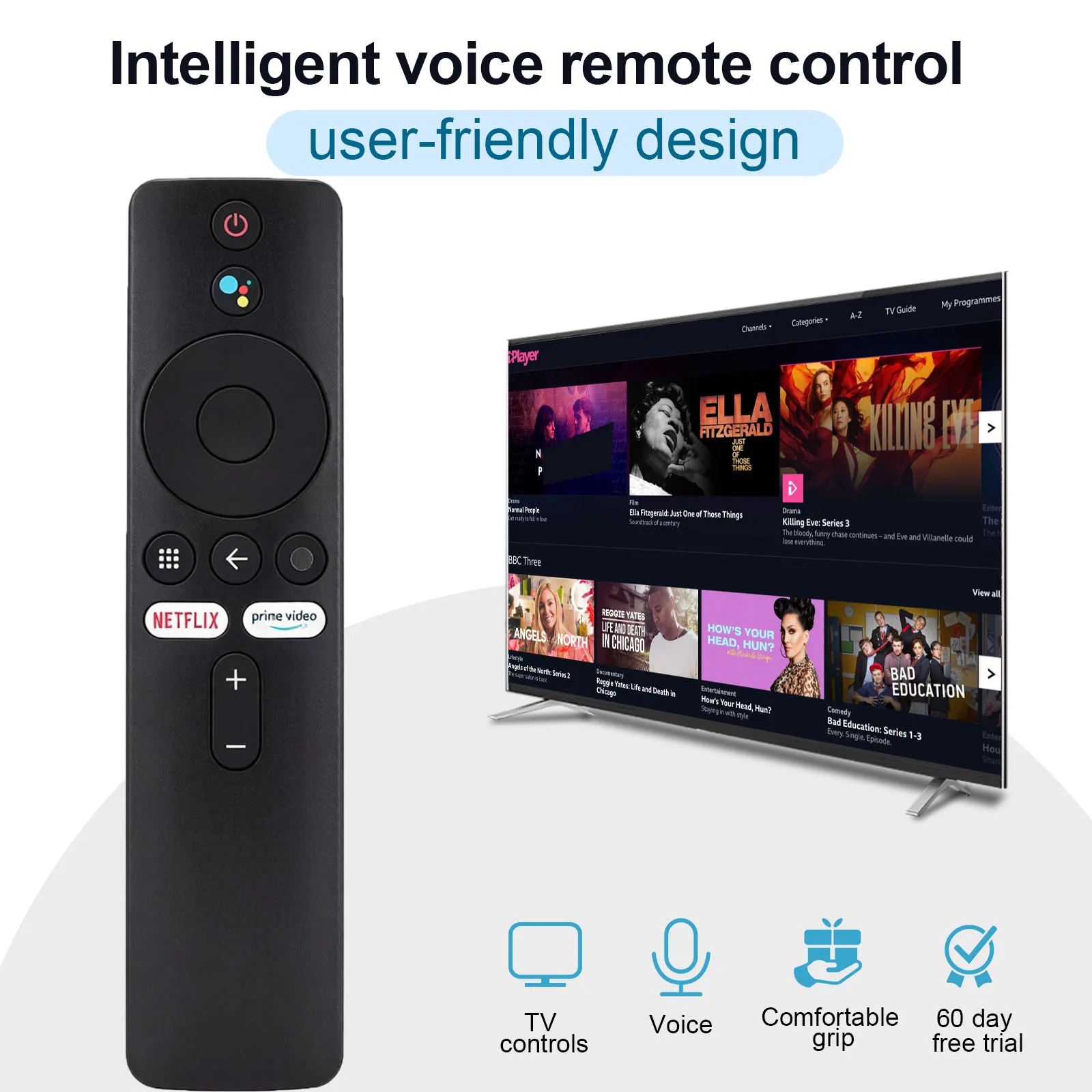 Replacement Voice Remote Control for Xiaomi Mi TV Stick, Xiaomi MI Box 4S 4K