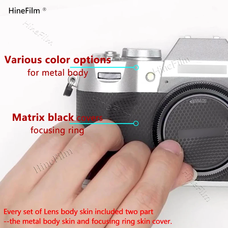 Hinefilm Skin for Fuji XT50 Camera Skin Protective Film for Fujifilm X-T50 Sticker x t50 Protector xt-50 Anti-scratch Cover Film