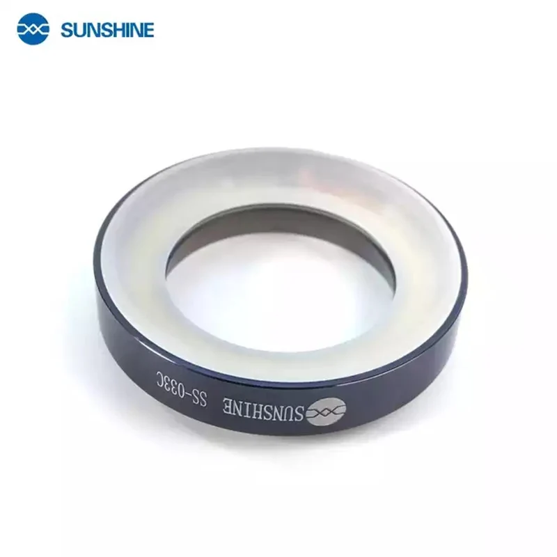 Sunshine SS-033C Microscope 36 LED White Light Source Dust-Proof Mirror Ring Lamp Anti Fume Protector Doubling Magnifier