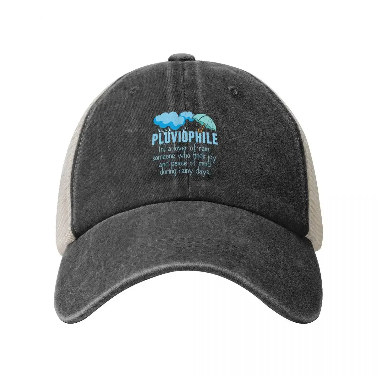 Pluviophile - Love of Rain Baseball Cap summer hat Golf Rave Hood Women's Beach Visor Men's