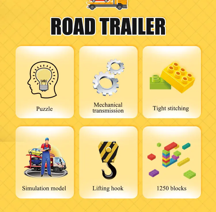 Mould King 17011 Technical Car Toys The MOC-43434 Tow Truck Building Block Engineering Truck Brick Set Kids Christmas Gift