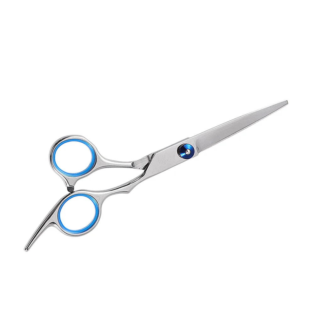 

Premium Grooming Scissors Professional Hairdressing Tool Blue Screw Non-Slip Comfortable Easy to Use for Salon Barber Home